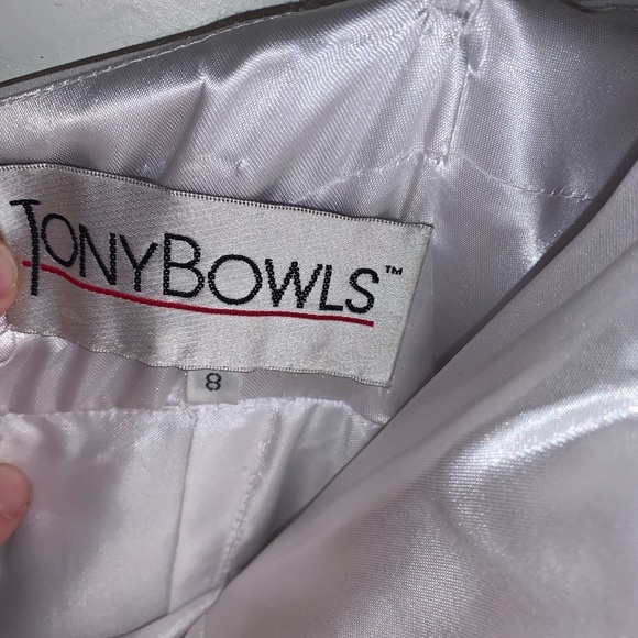 chiffon Tony Bowls strapless pageant dress - Picture 4 of 4